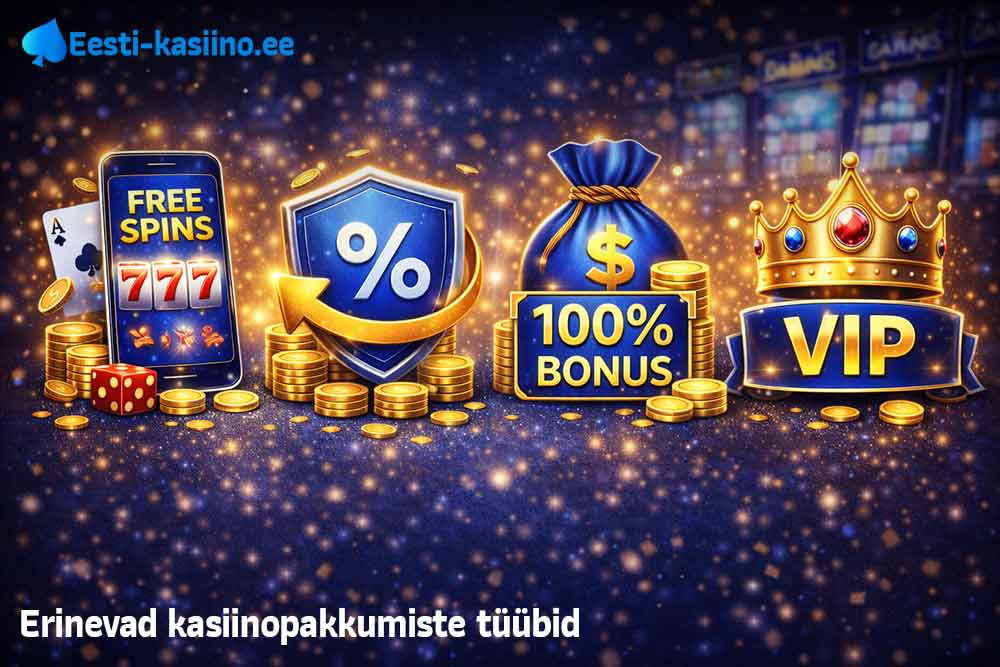Kasiinopakkumiste erinevad tüübid