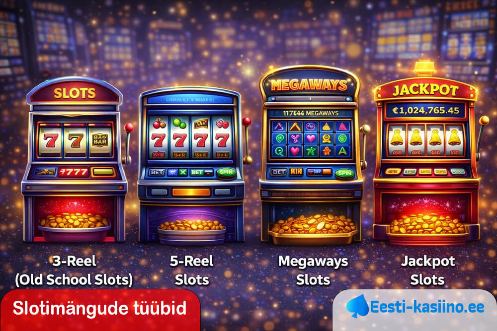 Slotimängude levinumad tüübid